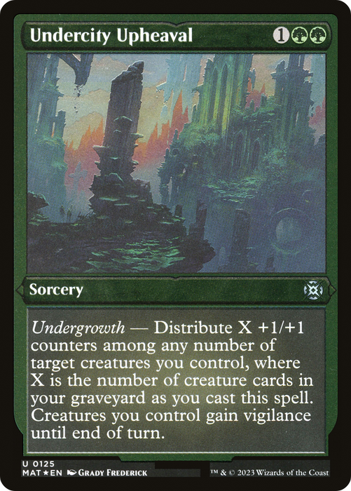 Undercity Upheaval (MAT-125) - uncommon - Etched Foil