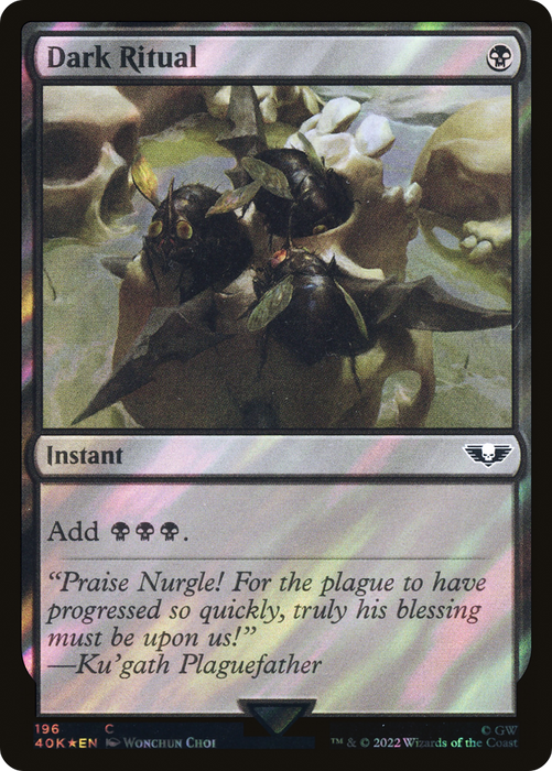 Dark Ritual (40K-196★) - common - Foil