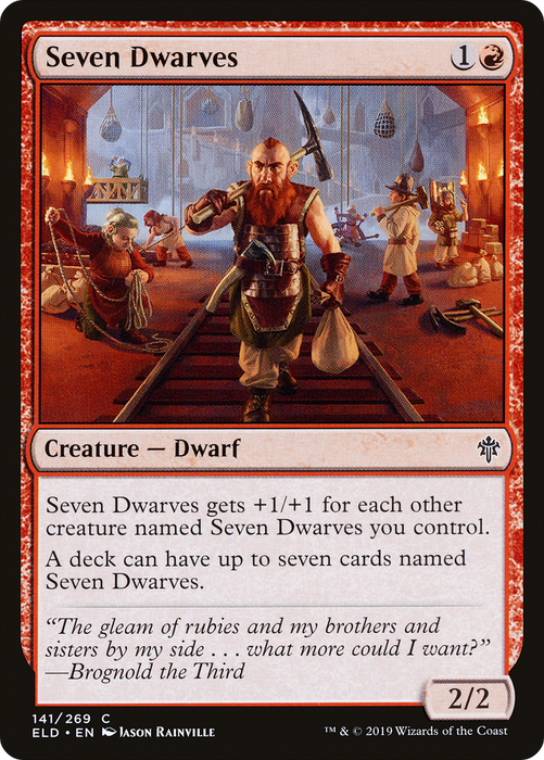 Seven Dwarves (ELD-141) - common - Foil