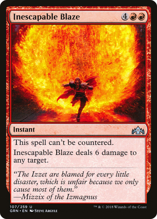 Inescapable Blaze (GRN-107) - uncommon