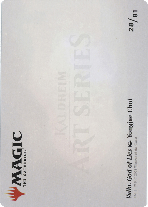 Valki, God of Lies // Valki, God of Lies (AKHM-028) - common (Borderless) - Foil