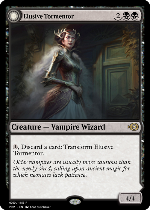 Elusive Tormentor // Insidious Mist (PRM-60472) - rare: (Double Faced Transform) - Foil