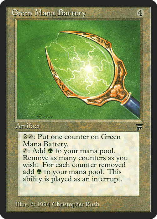 Green Mana Battery (LEG-279) - uncommon