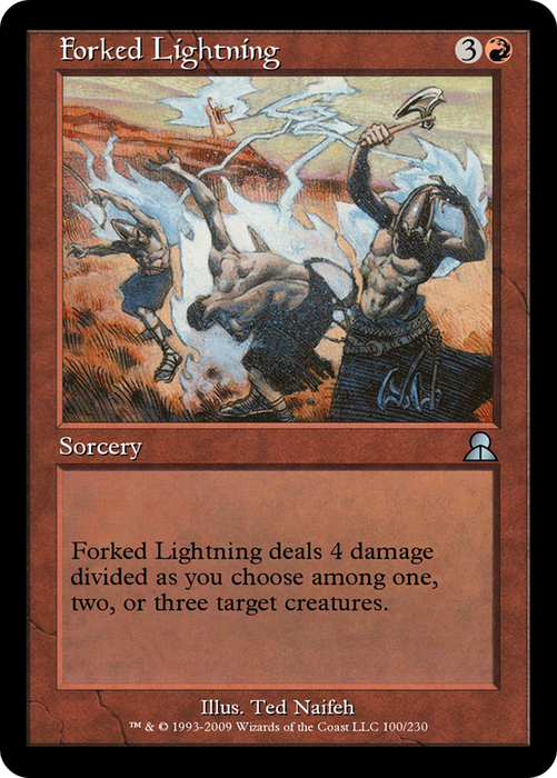 Forked Lightning (ME3-100) - uncommon - Foil