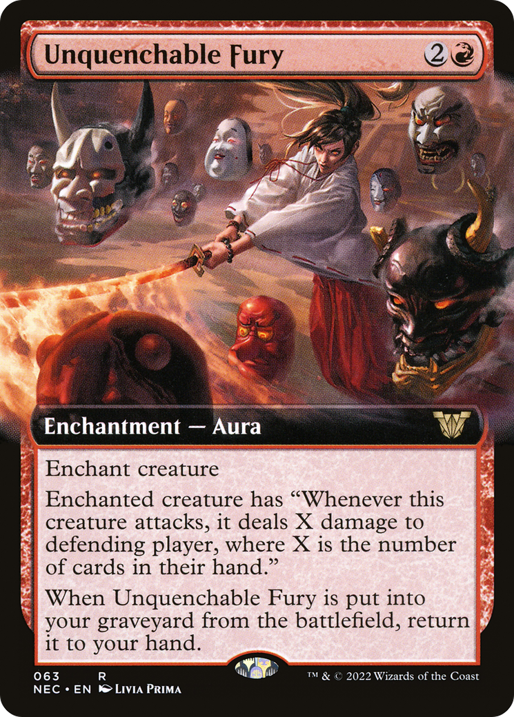Unquenchable Fury (NEC-063) - rare: (Extended Art)