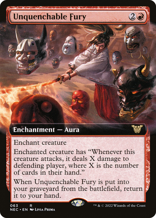 Unquenchable Fury (NEC-063) - rare: (Extended Art)