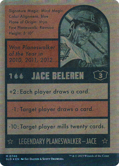 Jace Beleren // Jace Beleren (SLD-746) - mythic: (Full Art) (Borderless) - Foil