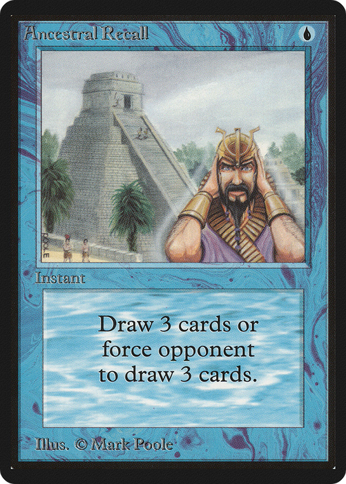 Ancestral Recall (LEB-048) - rare