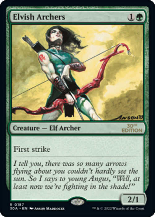 Elvish Archers (30A-187) - rare