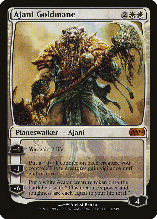 Ajani Goldmane (M10-001) - mythic - Foil