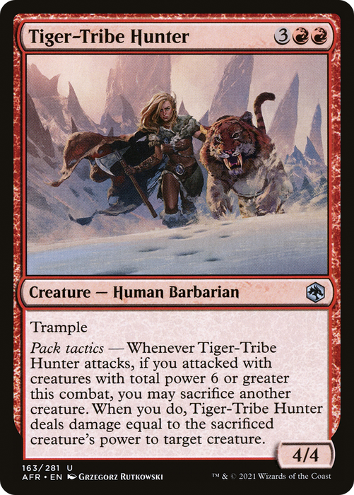Tiger-Tribe Hunter (AFR-163) - uncommon - Foil