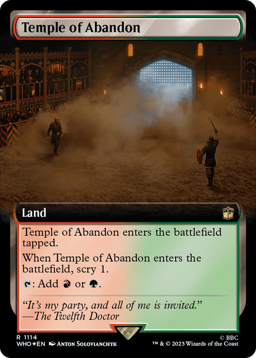 Temple of Abandon (WHO-1114) - rare: (Extended Art) - Foil