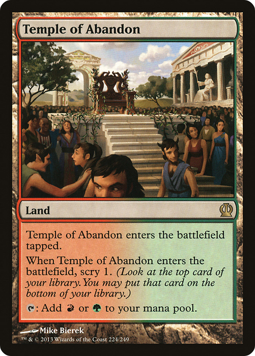 Temple of Abandon (THS-224) - rare - Foil