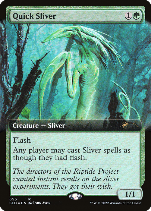 Quick Sliver (SLD-655) - rare: (Extended Art) - Foil