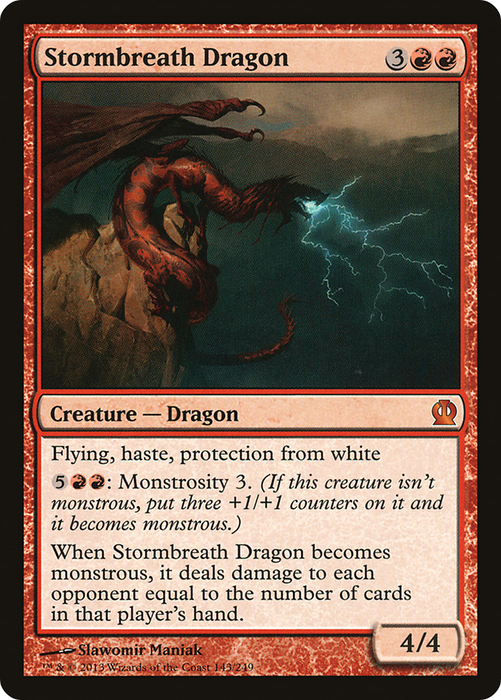 Stormbreath Dragon (THS-143) - mythic - Foil