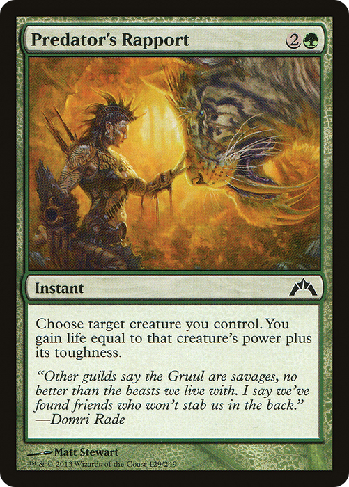 Predator's Rapport (GTC-129) - common