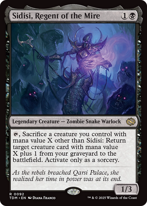 Sidisi, Regent of the Mire (TDM-092) - rare