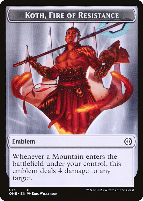 Koth, Fire of Resistance Emblem (TONE-013) - common