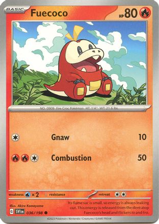 Fuecoco (036/198) - SSVBS  - Common - Reverse Holofoil