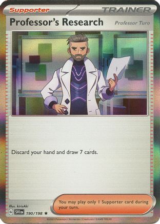 Professor's Research (190/198) - SSVBS  - Rare - Reverse Holofoil