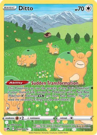 Ditto (GG22/GG70) - CZGG  - Ultra Rare - Holofoil