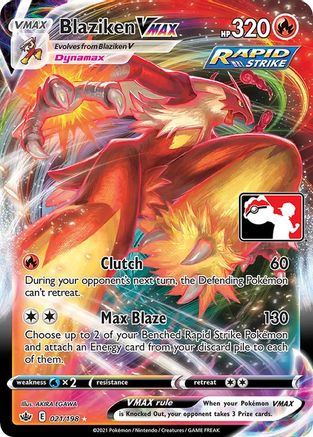 Blaziken VMAX (021) - PPSC  - Ultra Rare - Holofoil