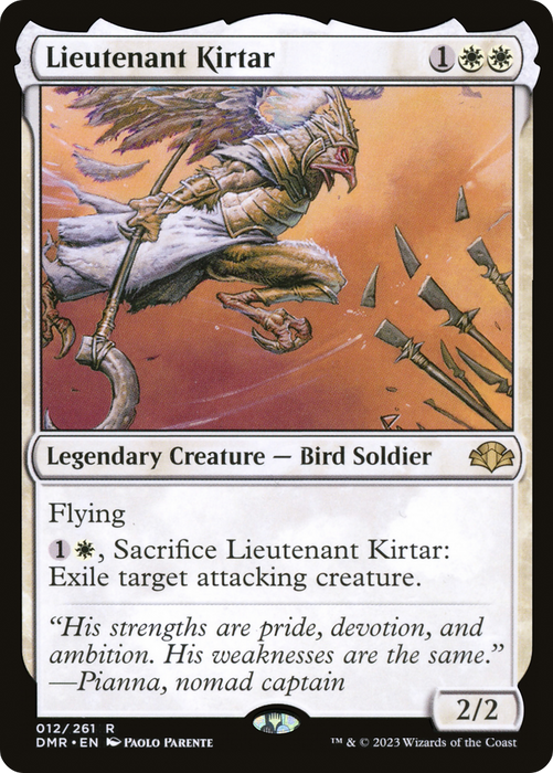 Lieutenant Kirtar (DMR-012) - rare - Foil