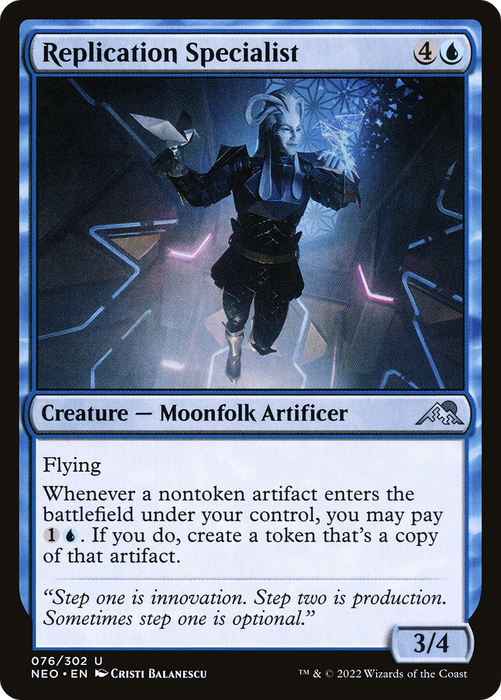 Replication Specialist (NEO-076) - uncommon - Foil