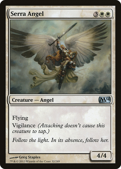 Serra Angel (M14-032) - uncommon - Foil