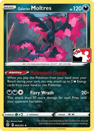 Galarian Moltres (093) - PPSC  - Rare