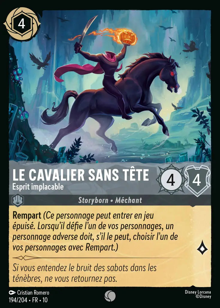 Le cavalier sans tête - Esprit implacable (194/204) - LDLP - Commune - Cold Foil