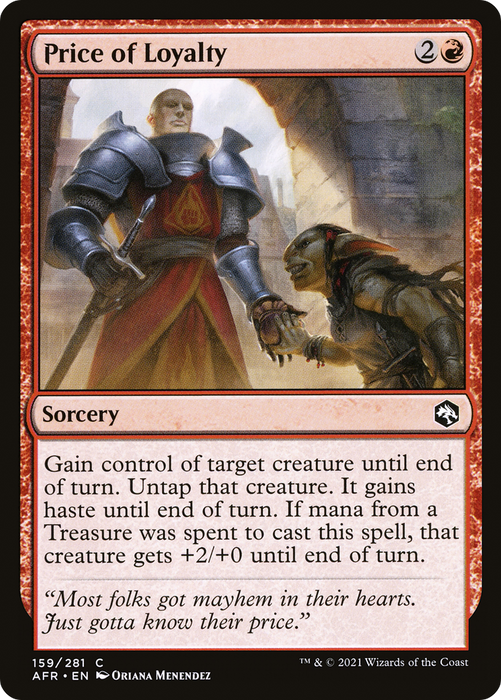 Price of Loyalty (AFR-159) - common - Foil