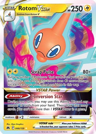 Rotom VSTAR (046/159) - CZ  - Ultra Rare - Holofoil