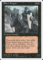 Black Knight (4ED-121) - uncommon