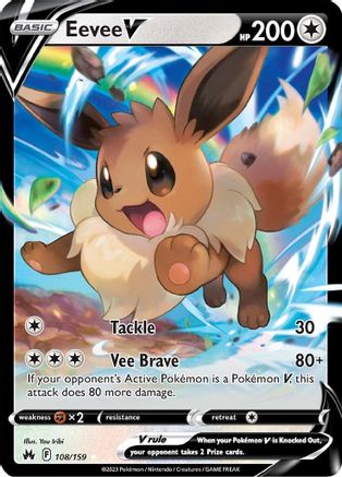 Eevee V (108/159) - CZ  - Ultra Rare - Holofoil