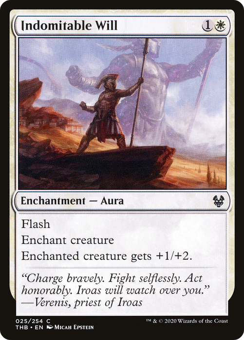Indomitable Will (THB-025) - common - Foil