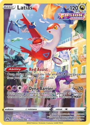 Latias (GG20/GG70) - CZGG  - Ultra Rare - Holofoil