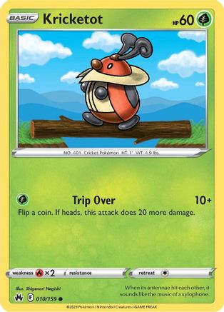Kricketot (010/159) - CZ  - Common - Reverse Holofoil