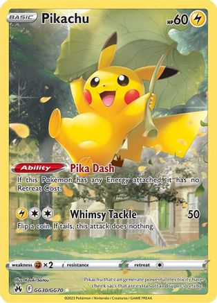 Pikachu (GG30/GG70) - CZGG  - Ultra Rare - Holofoil