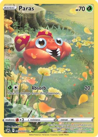 Paras (GG32/GG70) - CZGG  - Ultra Rare - Holofoil