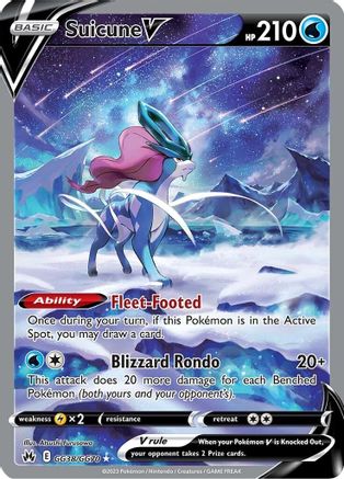 Suicune V (GG38/GG70) - CZGG  - Ultra Rare - Holofoil