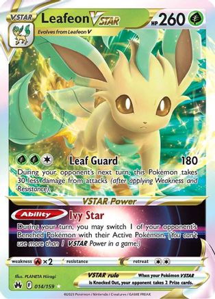 Leafeon VSTAR (014/159) - CZ  - Ultra Rare - Holofoil