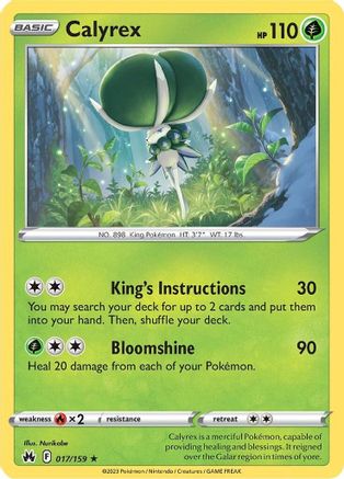 Calyrex (017/159) - CZ  - Holo Rare - Holofoil