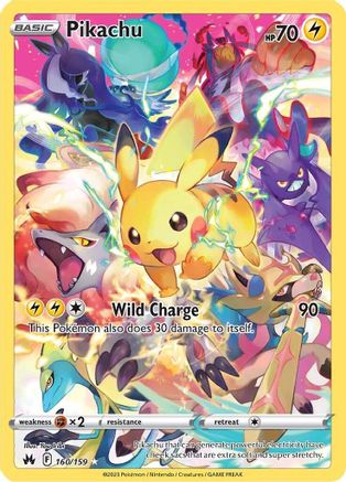 Pikachu (Secret) (160/159) - CZ  - Secret Rare - Holofoil