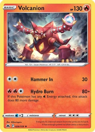 Volcanion (026/159) - CZ  - Holo Rare - Holofoil