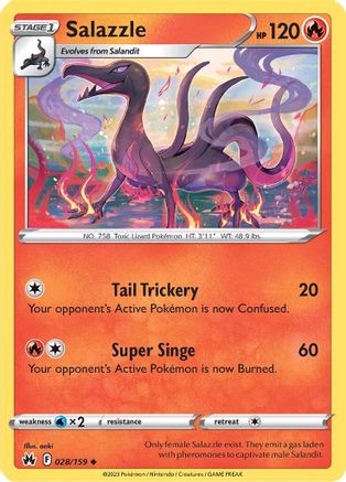 Salazzle (028/159) - CZ  - Uncommon - Reverse Holofoil