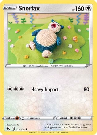 Snorlax (109/159) - CZ  - Rare - Reverse Holofoil