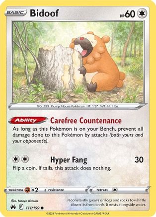 Bidoof (111/159) - CZ  - Common