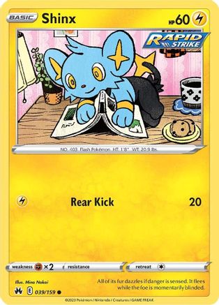 Shinx (39) (039/159) - CZ  - Common - Reverse Holofoil