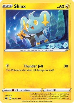 Shinx (40) (040/159) - CZ  - Common - Reverse Holofoil